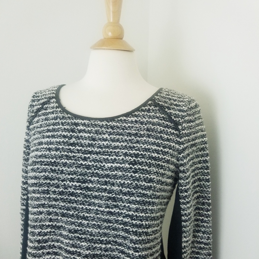 Maeve black and white tunic sweater dress Size Medium